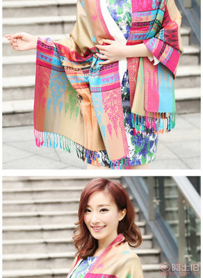 秋冬时尚新宠 波西米亚民族披肩，尽显女性优雅风范